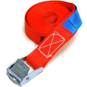 Spanbanden 25 mm polyester 300 kg L:3000,B:25,H:0mm rood Laadvermogen (kg): 300.