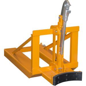 Vatenhandelingapparatuur vatenlifter geschikt voor 1x 200 liter stalen vat L:1295,B:585,H:925mm oranje Laadvermogen (kg): 800.
