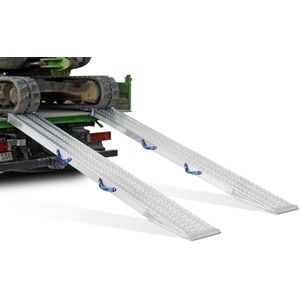 Oprijplaten oprijplaat recht aluminium 200 cm (set)  L:2000,B:450,H:0mm Laadvermogen (kg): 13580.
