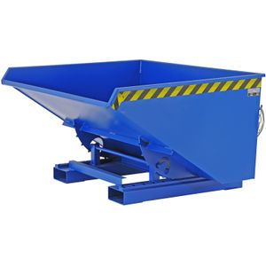 Kantelbak zelfkieper 900 liter blauw  - L:1290 x B:1570 x H:835mm - Blauw - 900ltr Laadvermogen (kg): 1000.