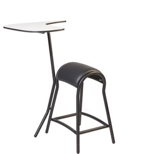 Werkplaats stoelen werkplaatsstoel  Zami Ergo college L:970,B:660,H:725mm zwart