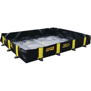 Kunststof lekbakken opvangbak voor IBC en vaten inklapbare constructie  - L:2640 x B:2030 x H:305mm - Zwart - 1344ltr