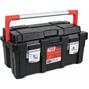 Transportkoffer Gereedschapskoffer met dubbele snelsluiting L:550,B:300,H:275mm zwart