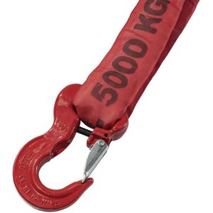 Rondstrop rondstrop met haak 150 mm polyester 5000 kg  L:2000,B:150,H:0mm rood