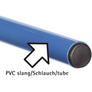 Draagarmwagens toebehoren enkelzijdig, met PVC-slang L:600,B:0,H:15mm blauw