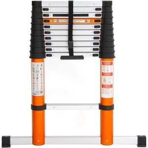 Telescopische ladder telescopisch soft close met onderstel  Laadvermogen (kg): 150.