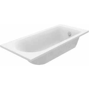 Luca Varess Rosala eenpersoons inbouwbad 160 x 70 cm acryl mat wit