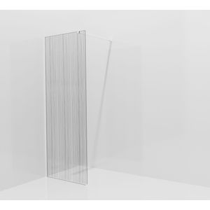 Balmani Modular inloopdouche: 80 x 200 cm, Mikado met coating, Mat witte profielen