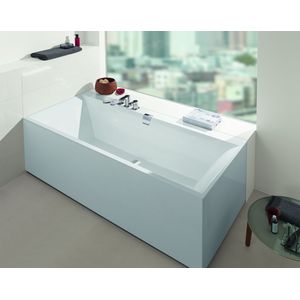 Villeroy & Boch Squaro Edge 12 tweepersoons inbouwbad 180 x 80 cm quaryl hoogglans wit