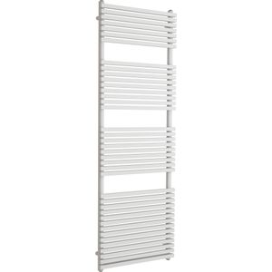 Vipera Vesuvio enkele handdoekradiator 60 x 180 cm elektrische verwarming hoogglans wit zij- en middenaansluiting 1,385W, weerstand inbegrepen