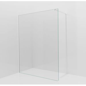 Balmani Modular inloopdouche: 160 x 200 cm, Helder glas, Mat witte profielen