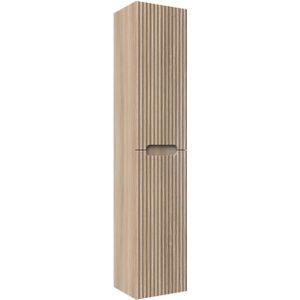Linie Ribbo zwevend badkamerkast licht eiken 35 x 30 x 170 cm