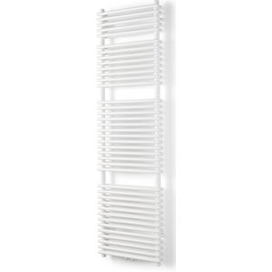 Vipera Alegria dubbele handdoekradiator 50 x 180 cm centrale verwarming hoogglans wit zij- en middenaansluiting 1,575W