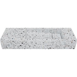 Balmani Mood fonteintje 65 x 20 cm bianco nero terrazzo
