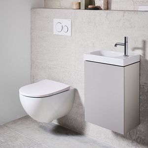 Geberit Acanto hangend toilet hoogglans wit randloos, inclusief isolatieset