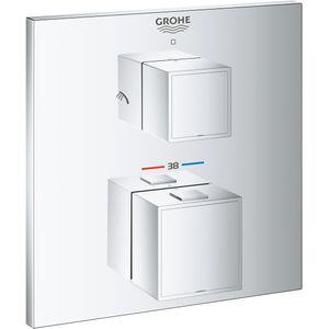 Grohe Grohtherm thermostatische inbouw douchekraan 2 functies glanzend chroom