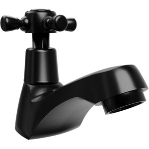Linie Retro standaard fonteinkraan mat zwart