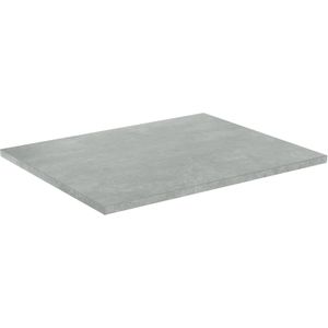 Linie Lado enkel wastafelblad beton donkergrijze melamine 60 x 46 cm