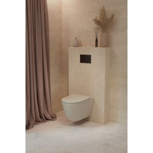 Luca Varess  Vinto  hangend toilet mat beige randloos