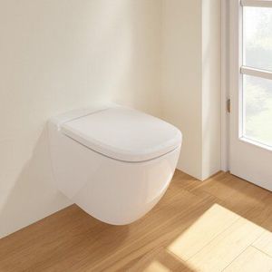 Villeroy & Boch Antheus hangend toilet hoogglans wit randloos zonder wc-bril, inclusief isolatieset
