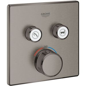Grohe Grohtherm SmartControl inbouw thermostaat 2 uitgangen brushed hard graphite