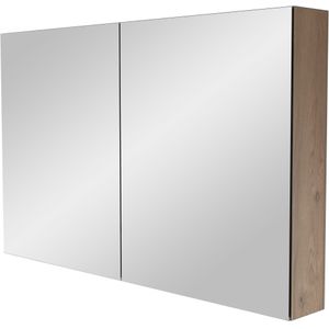 Storke Reflecta spiegelkast 120 x 75 cm ruw eiken