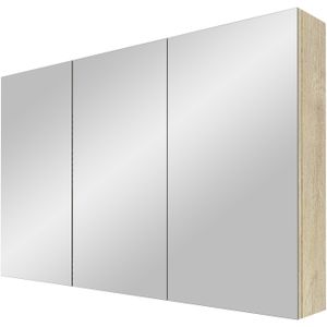 Linie Montro spiegelkast 120 x 75 cm naturel eiken