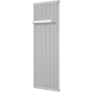 Vipera Corrason enkele badkamerradiator 60 x 180 cm centrale verwarming mat wit zijaansluiting 2.059W