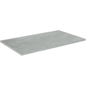 Linie Lado enkel wastafelblad beton donkergrijze melamine 80 x 46 cm
