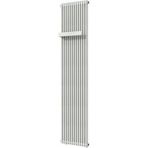 Vipera Corrason enkele badkamerradiator 40 x 180 cm centrale verwarming mat wit zijaansluiting 1,339W