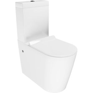 Luca Varess Santino staand toilet verhoogd hoogglans wit randloos
