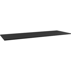 Storke Panton enkel of dubbel wastafelblad mat zwarte gepoedercoate mdf 150 x 52 cm