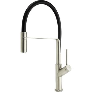 Blaufoss District keukenkraan met uittrekbare handdouche Brushed CoolMetal