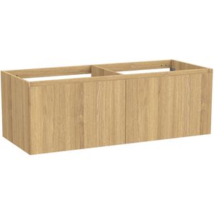 Balmani Idra zwevende wastafelonderkast 135 x 55 cm fineer naturel eiken 4 lades