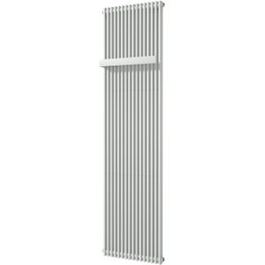 Vipera Corrason enkele badkamerradiator 50 x 180 cm centrale verwarming mat wit zijaansluiting 1.649W