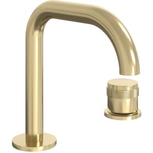 Blaufoss Pavilion Flat wastafelkraan Brushed Gold