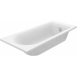 Luca Varess Rosala eenpersoons inbouwbad 170 x 70 cm acryl mat wit