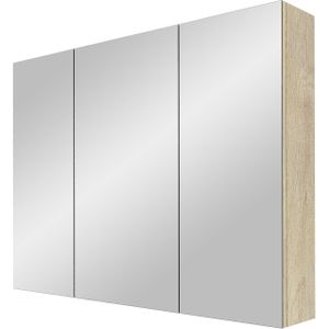 Linie Montro spiegelkast 100 x 75 cm naturel eiken