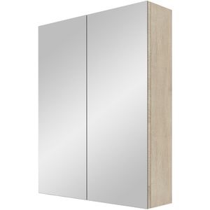 Linie Montro spiegelkast 60 x 75 cm wit eiken