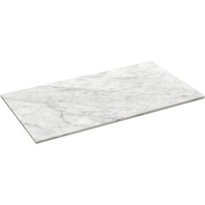 Balmani Stretto enkel wastafelblad Carrara marmer 90 x 55 cm