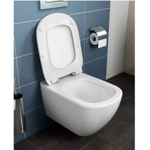 Ideal Standard Tesi hangend toilet hoogglans wit randloos, inclusief isolatieset