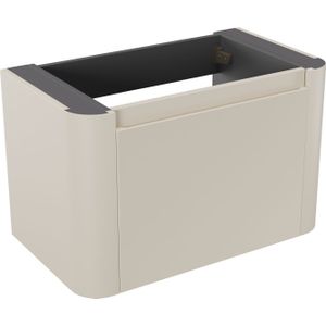 Storke Soft zwevende wastafelonderkast 80 x 46 cm Sand mat 2 lades