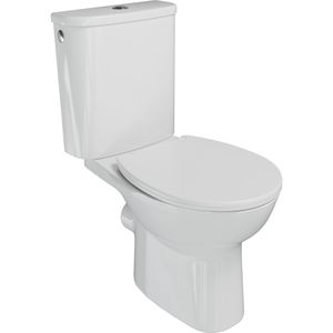 Linie Lina staand toilet hoogglans wit randloos