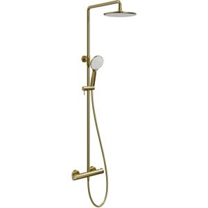 Linie Neptunus opbouw regendoucheset thermostatische kraan brushed gold