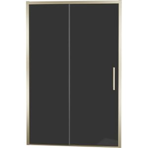 Balmani Senses Design douche schuifdeur omkeerbaar 120 cm x 210 cm Rookglas, Brushed Champagne Gold profielen