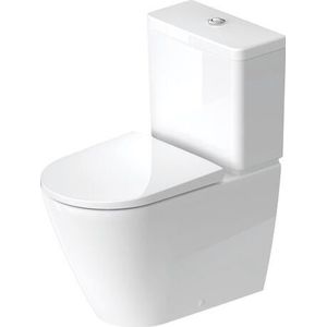 Duravit D-Neo staand toilet hoogglans wit zonder spoelrand
