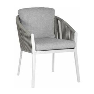Tuinstoel Suns Avero Matt White / Light Anthracite (set van 2)