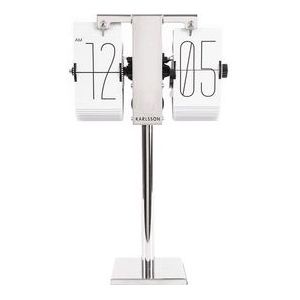Klok Karlsson Flip Clock No Case Mini White 20,6 x 13,9 cm