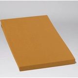 Hoeslaken Yumeko Ochre Yellow (Percal)-90 x 210 cm