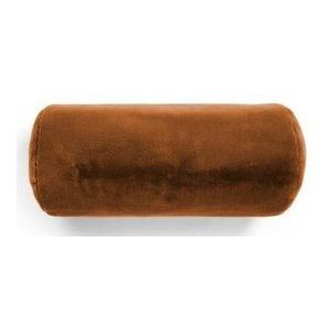 Neckroll Essenza Furry Leather brown (22 x 50 cm)